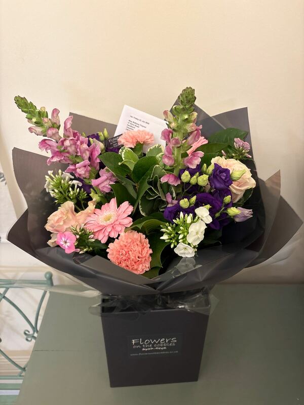 Flowers delivered to customer