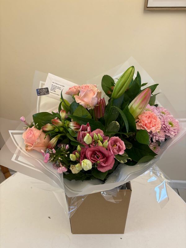 Flowers delivered to customer