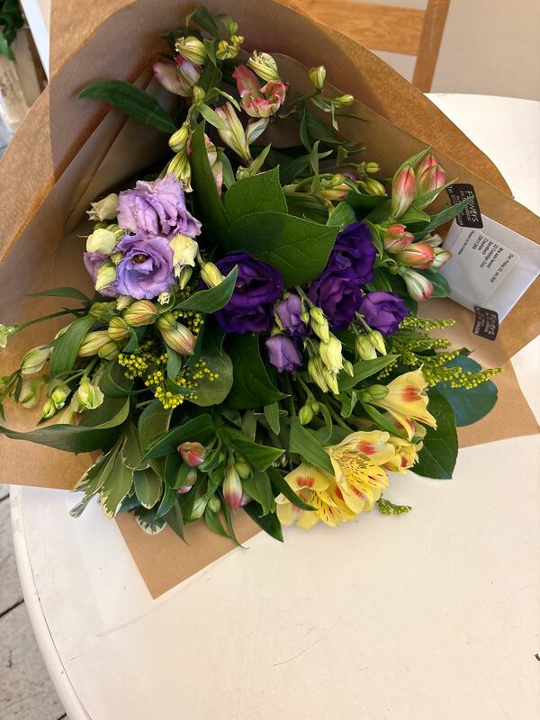 Flowers delivered to customer