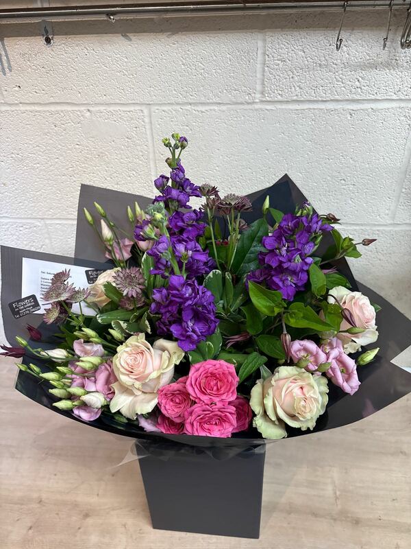 Flowers delivered to customer
