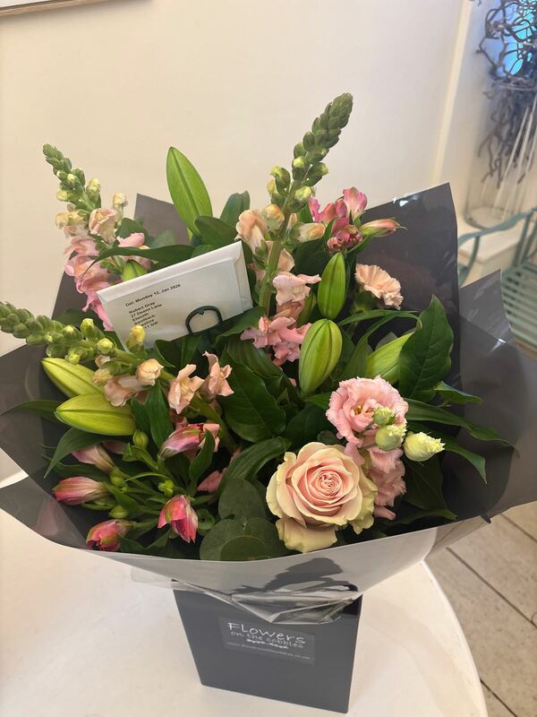 Flowers delivered to customer