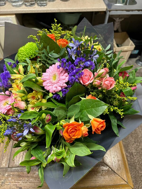 Flowers delivered to customer