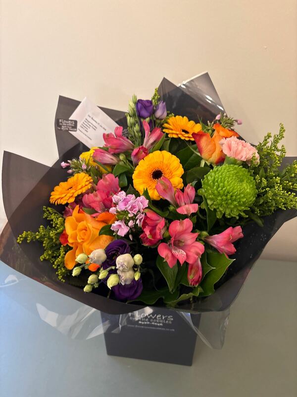 Flowers delivered to customer