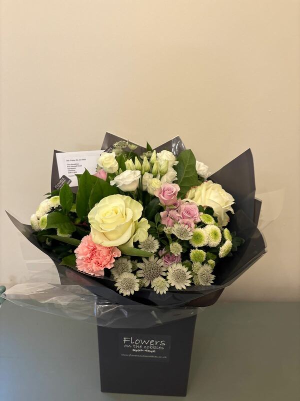 Flowers delivered to customer