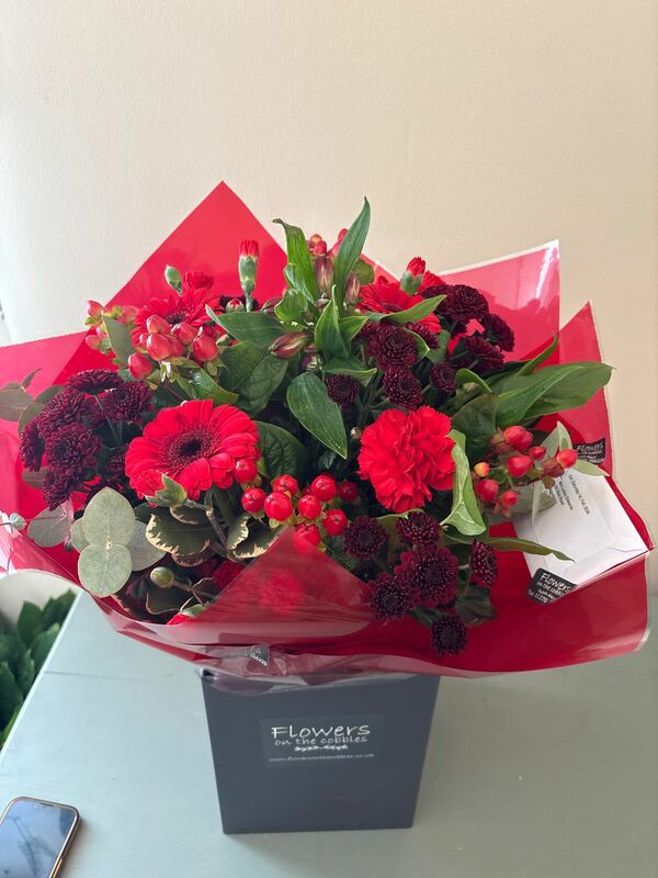 Flowers delivered to customer