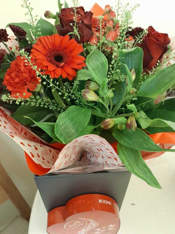 Flowers delivered to customer