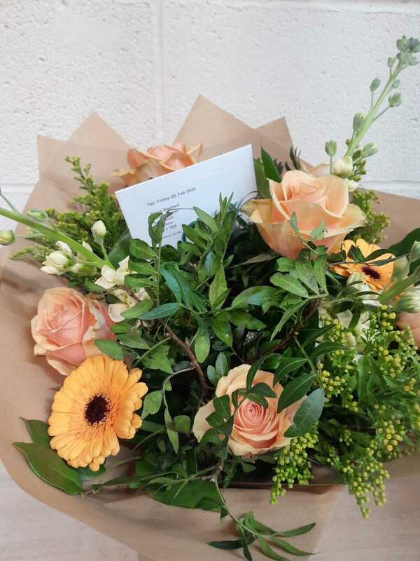 Flowers delivered to customer