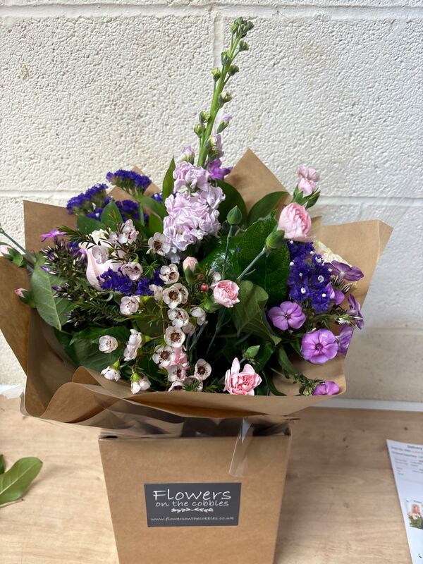 Flowers delivered to customer