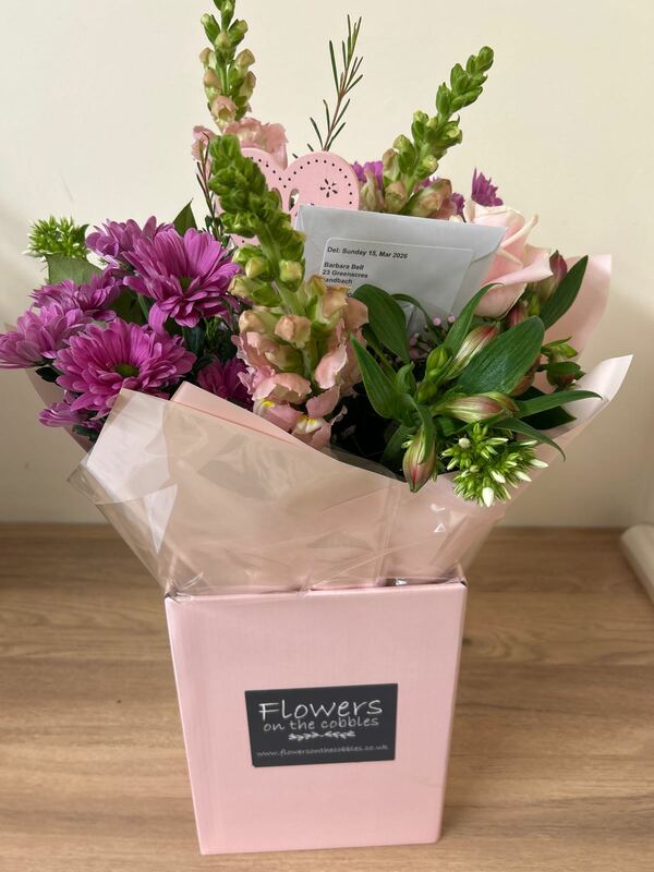 Flowers delivered to customer