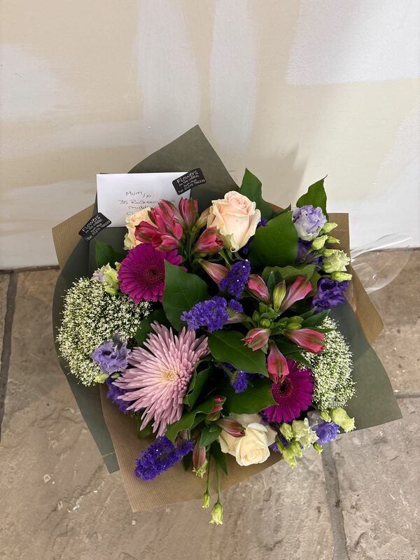 Flowers delivered to customer