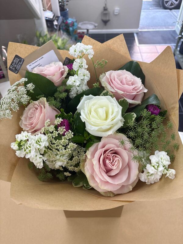 Flowers delivered to customer