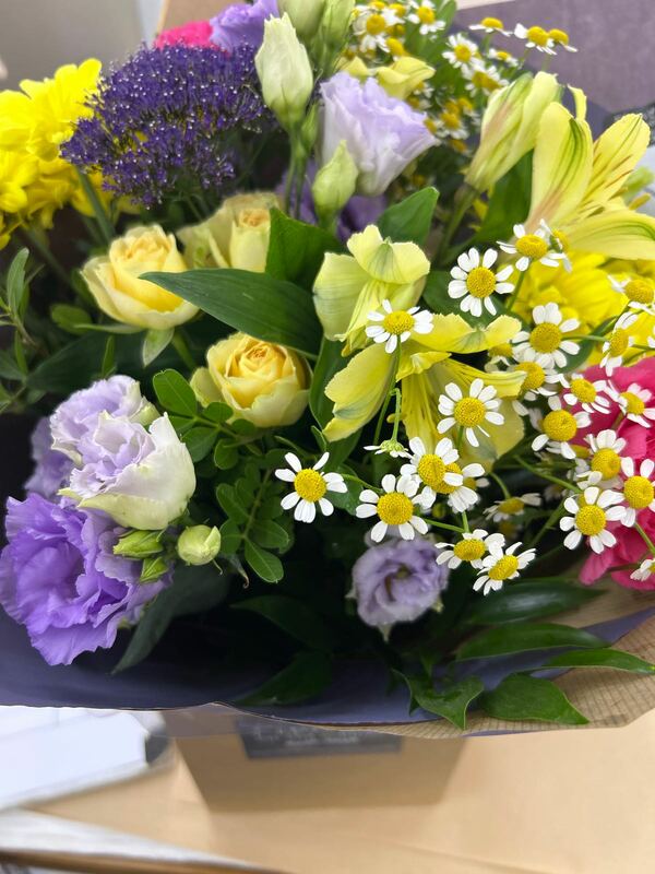 Flowers delivered to customer