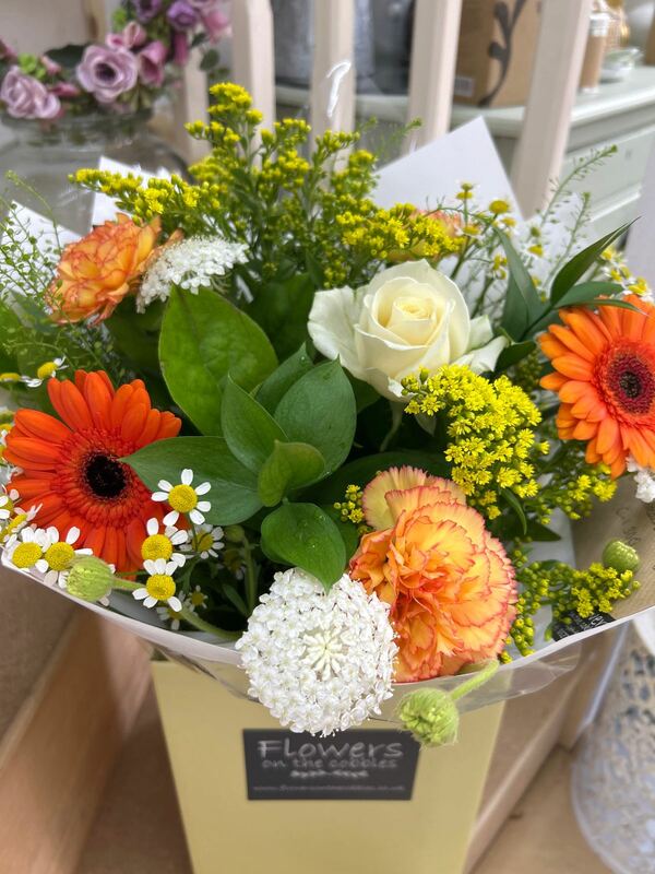Flowers delivered to customer