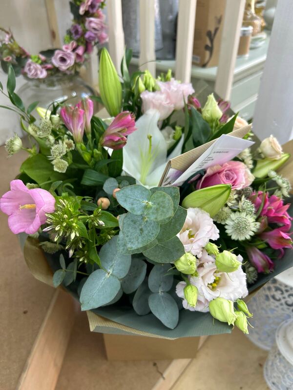 Flowers delivered to customer