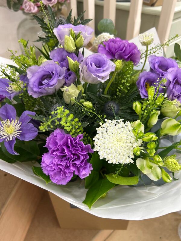 Flowers delivered to customer