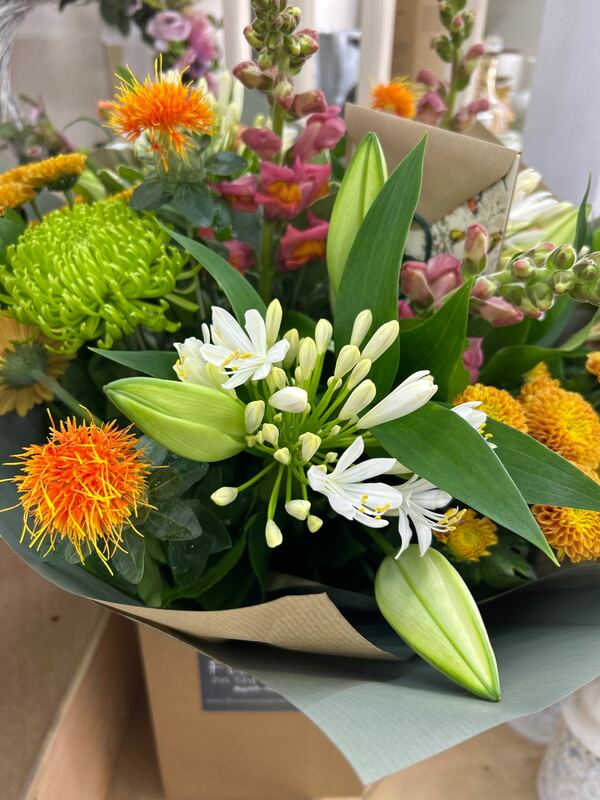 Flowers delivered to customer