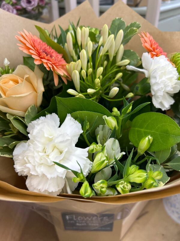 Flowers delivered to customer