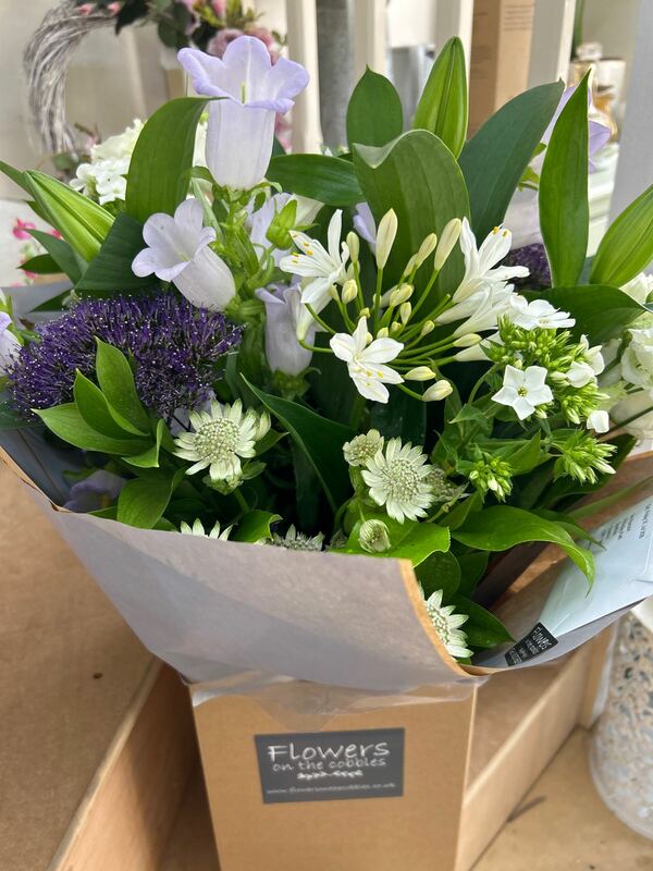 Flowers delivered to customer