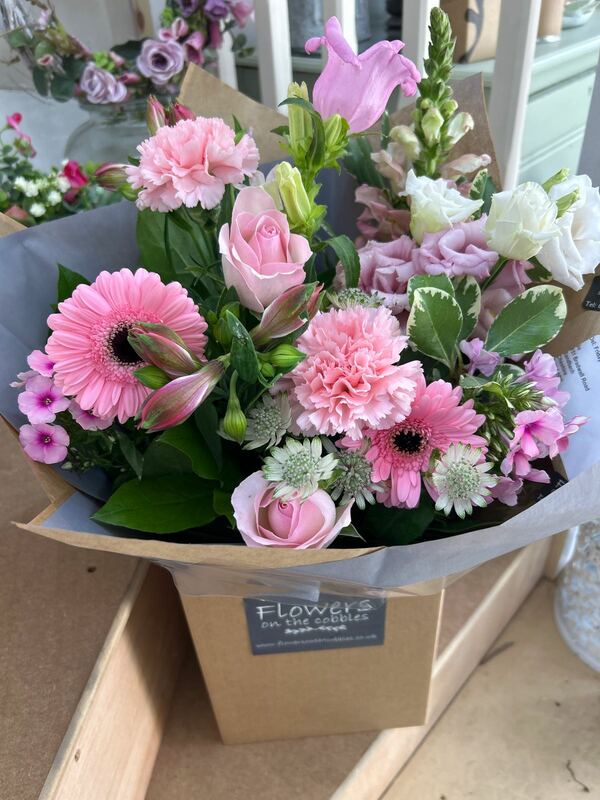 Flowers delivered to customer