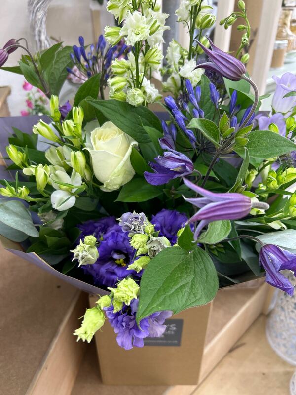Flowers delivered to customer