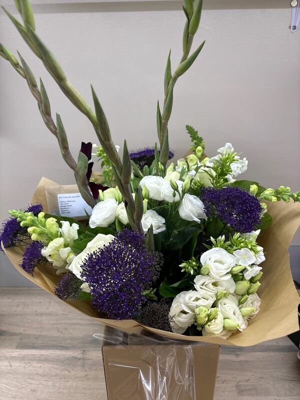 Flowers delivered to customer