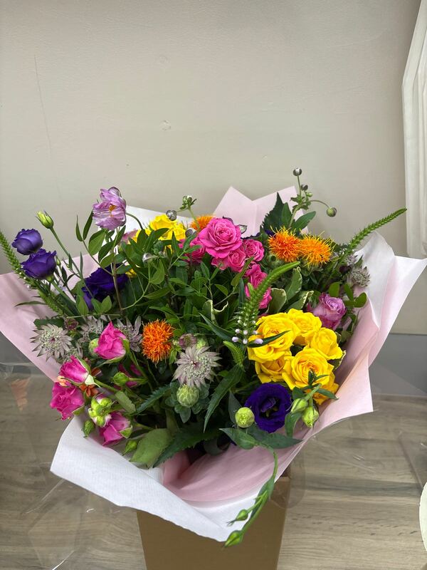 Flowers delivered to customer