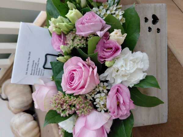 Flowers delivered to customer
