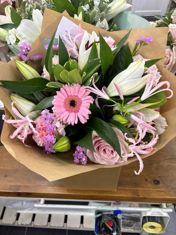 Flowers delivered to customer