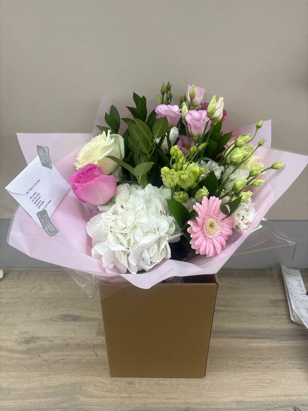 Flowers delivered to customer