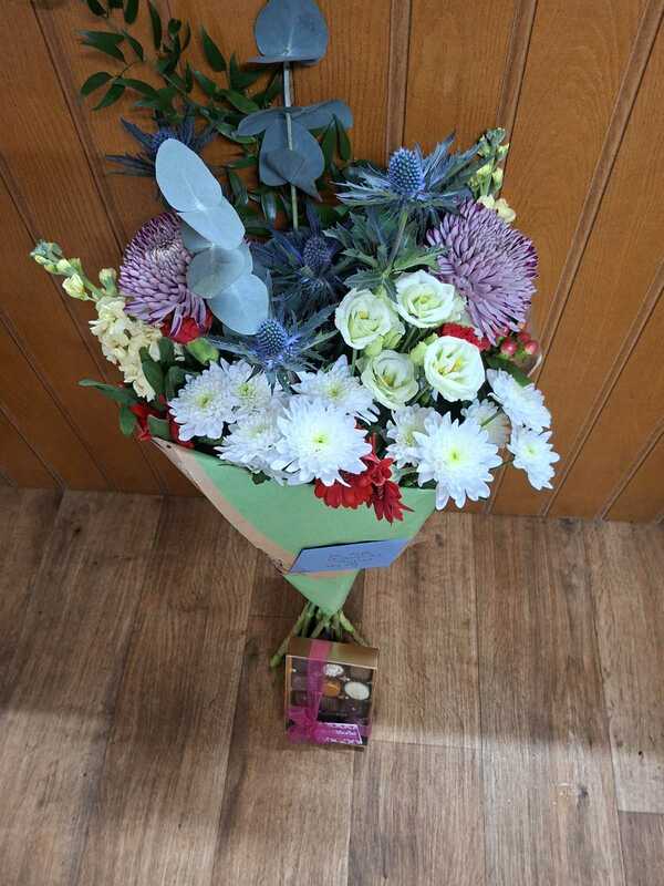 Flowers delivered to customer