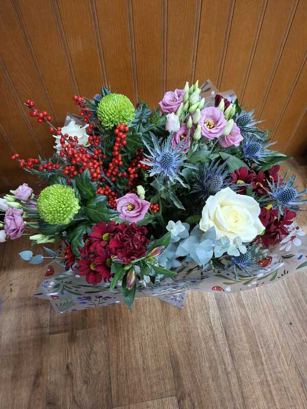 Flowers delivered to customer