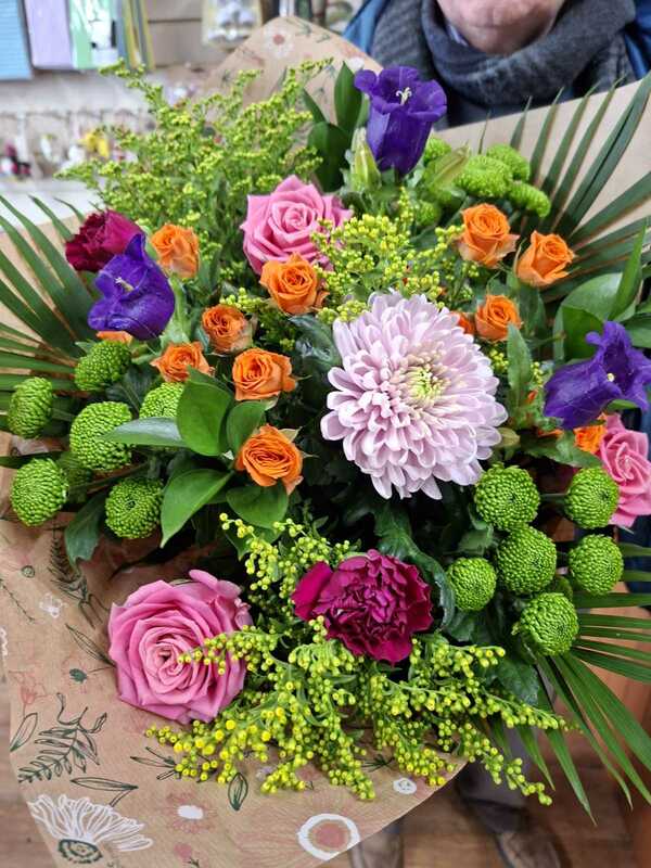 Flowers delivered to customer