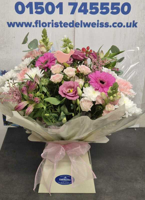 Flowers delivered to customer