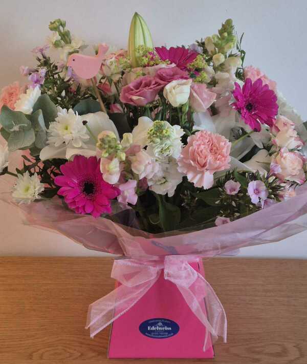 Flowers delivered to customer