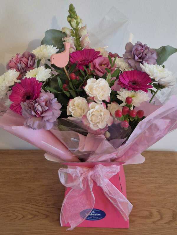 Flowers delivered to customer