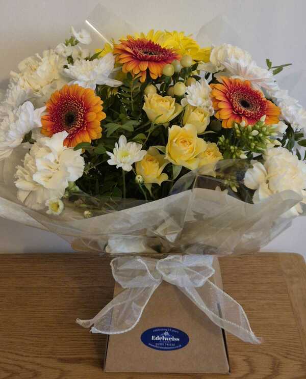 Flowers delivered to customer