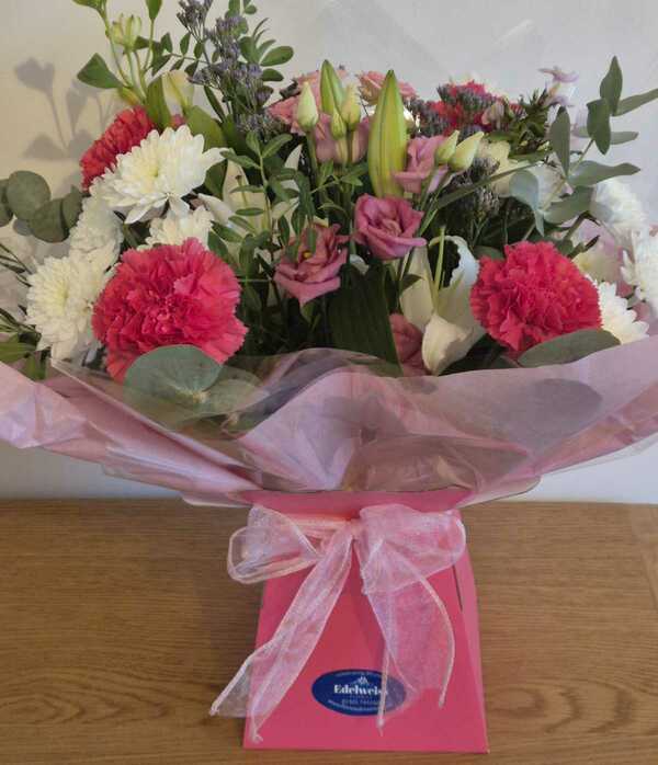 Flowers delivered to customer