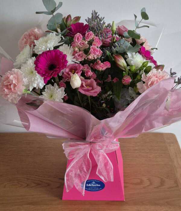 Flowers delivered to customer