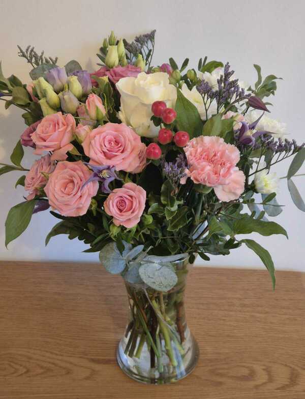 Flowers delivered to customer