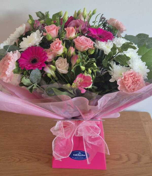 Flowers delivered to customer