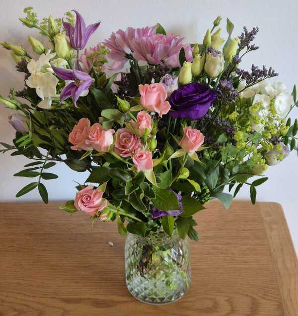 Flowers delivered to customer