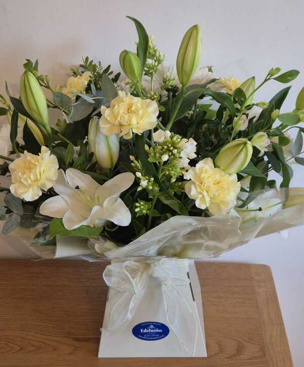 Flowers delivered to customer