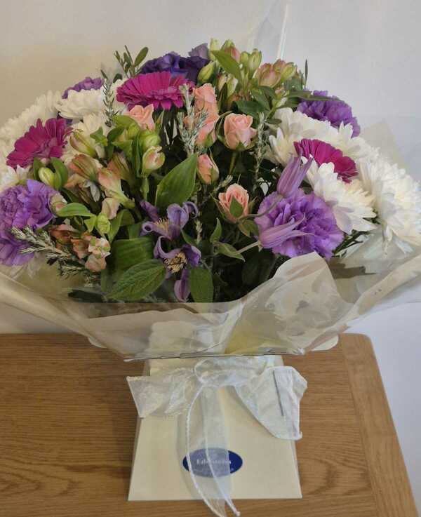 Flowers delivered to customer