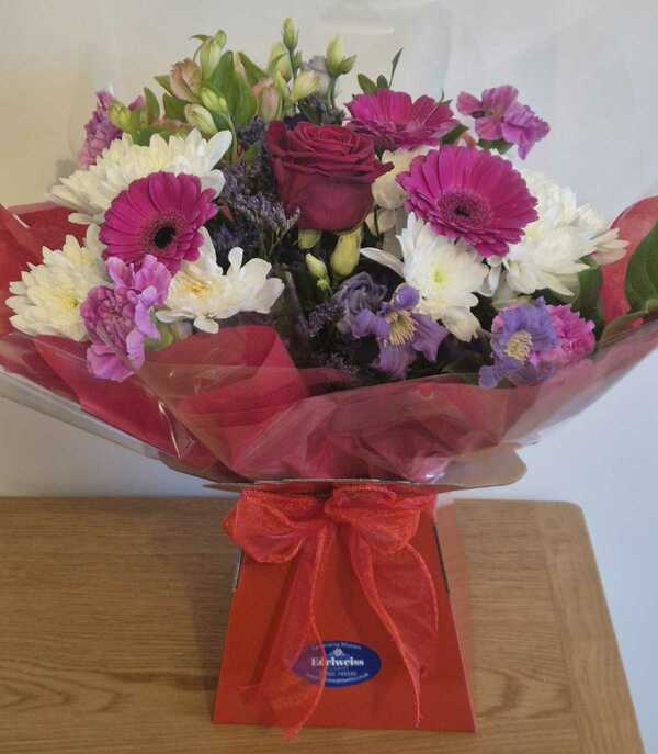 Flowers delivered to customer