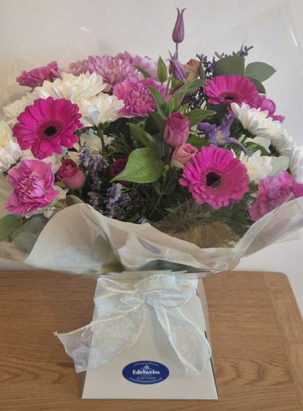 Flowers delivered to customer