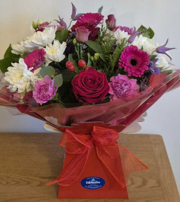 Flowers delivered to customer
