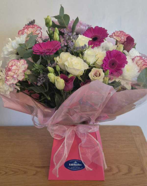 Flowers delivered to customer
