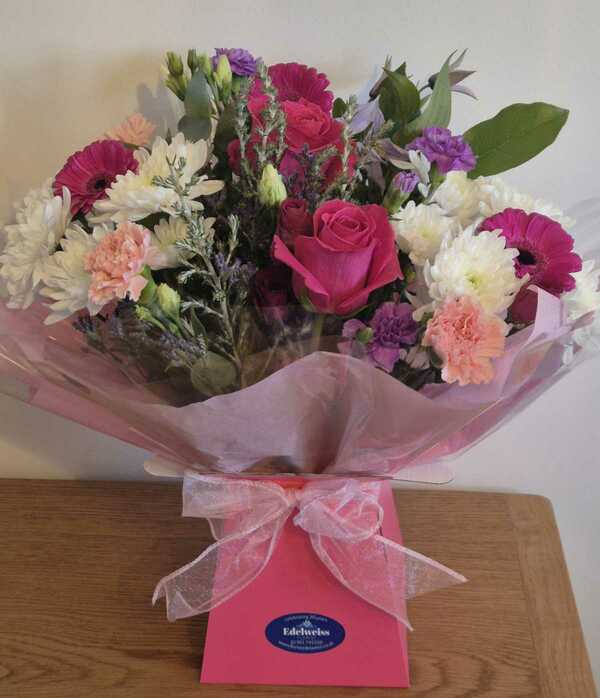 Flowers delivered to customer