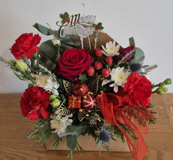 Flowers delivered to customer