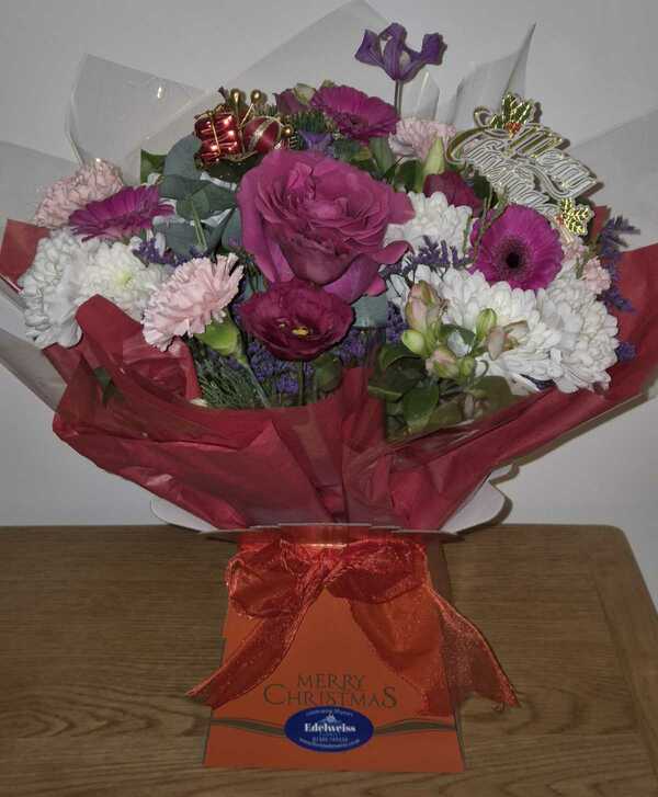 Flowers delivered to customer